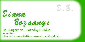 diana bozsanyi business card